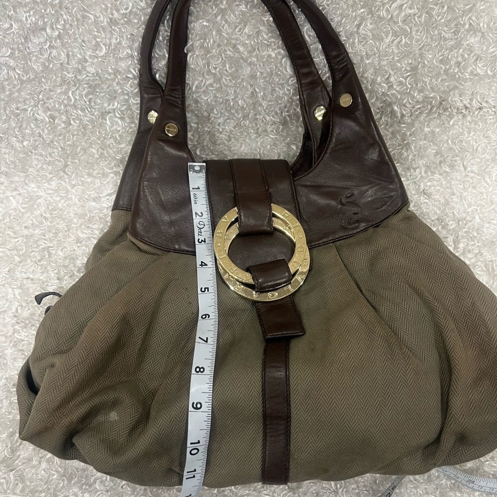 Bvlgari Canvas and Leather Chandra Hobo Bag - Picture 13 of 16